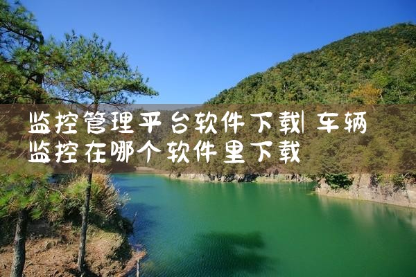 监控管理平台软件下载