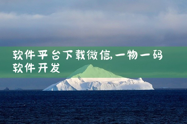 软件平台下载微信