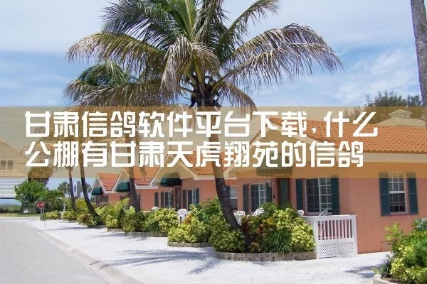 甘肃信鸽软件平台下载